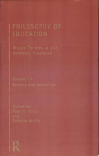 Philosophy of Education: Society and education