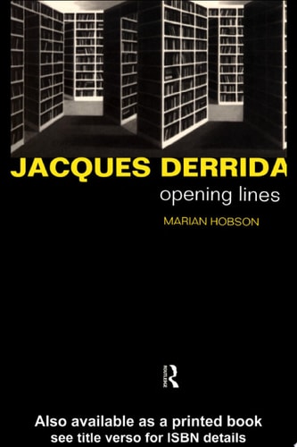 Jacques Derrida Opening Lines