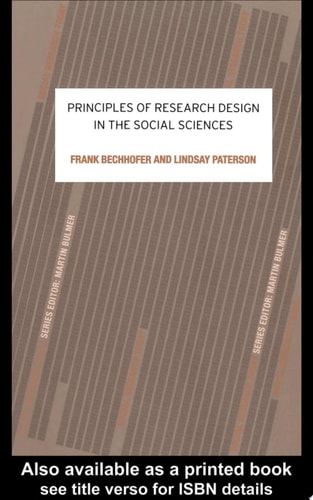Principles of Research Design in the Social Sciences