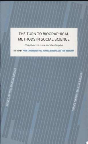 The Turn to Biographical Methods in Social Science Comparative Issues and Examples