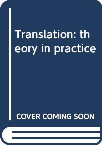 Translation A Textbook