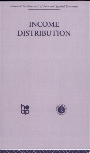 Income Distribution Empirical Studies of Earnings Mobility