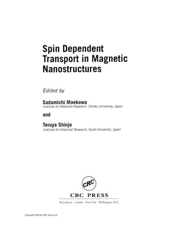 Spin Dependent Transport in Magnetic Nanostructures