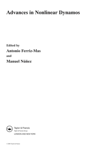 Advances in Nonlinear Dynamos