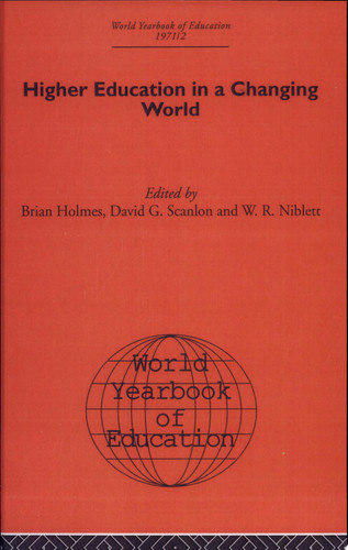 World Yearbook of Education Higher Education in a Changing World