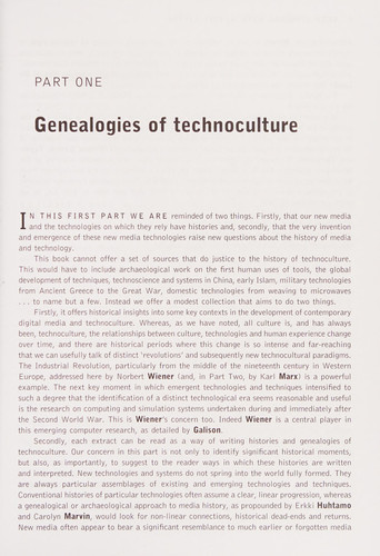 The New Media and Technocultures Reader