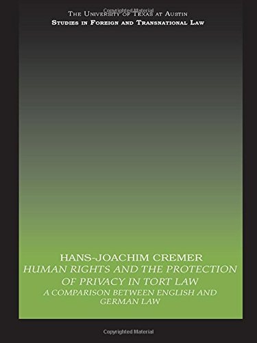 Human Rights and the Protection of Privacy in Tort Law A Comparison Between English and German Law