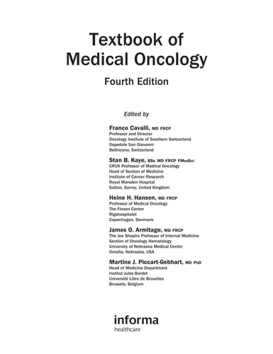Textbook of Medical Oncology (Cavalli, Textbook of Medical Oncology)