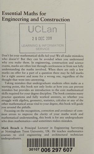 Essential Maths for Engineering and Construction How to Avoid Mistakes