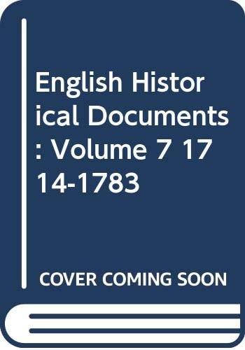 English Historical Documents