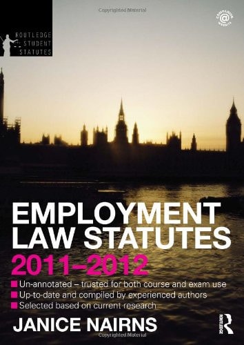 Employment Law Statutes 2011-2012