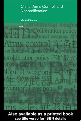 China, Arms Control, and Nonproliferation