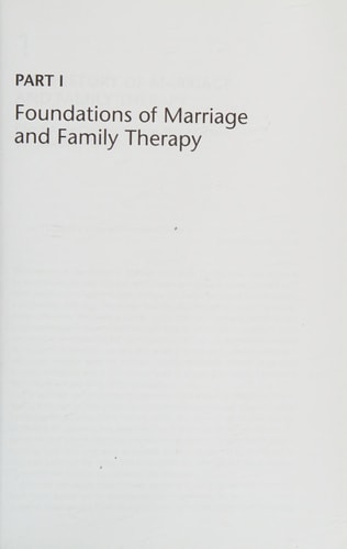 An Introduction to Marriage and Family Therapy