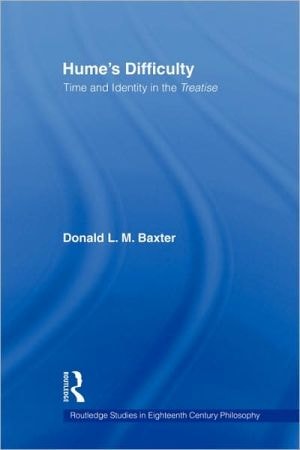 Hume's Difficulty Time and Identity in the Treatise