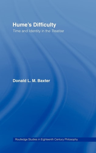 Hume's Difficulty Time and Identity in the Treatise