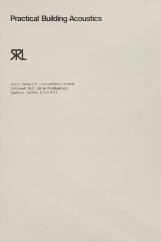 Practical Building Acoustics