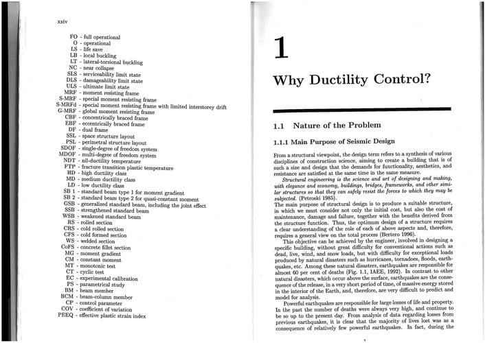 Ductility of Seismic-Resistant Steel Structures