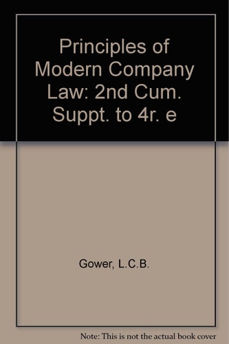 Gower's Principles of Modern Company Law