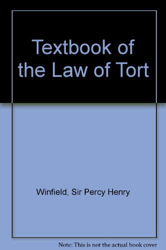Winfield and Jolowicz on tort