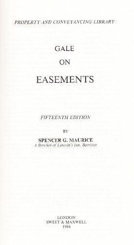 Gale on Easements