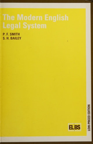 The Modern English Legal System