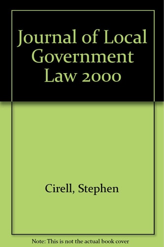 Journal of Local Government Law