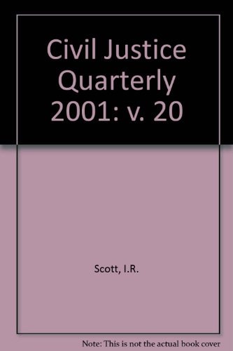 Civil Justice Quarterly 2001