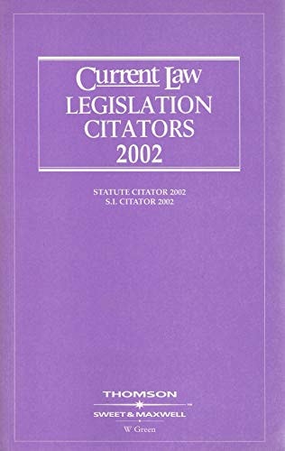 Current Law Legislation 2002