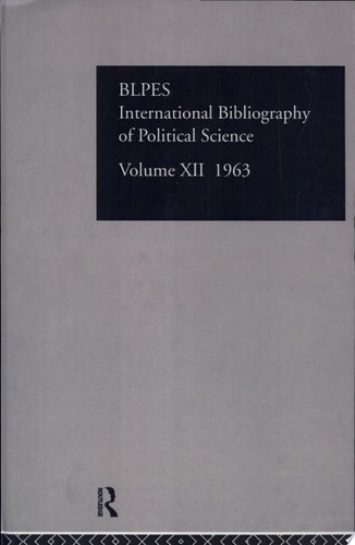 Political Science 1963