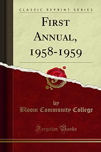 First Annual, 1958-1959