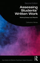 Assessing Students' Written Work Marking Essays and Reports