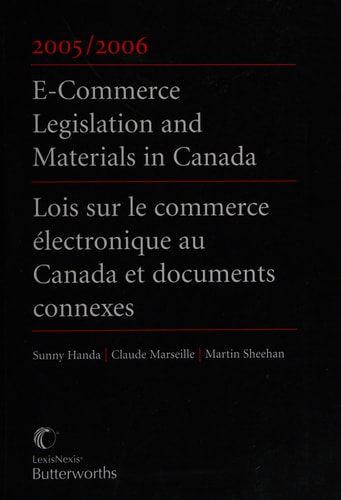 E-commerce Legislation and Materials in Canada