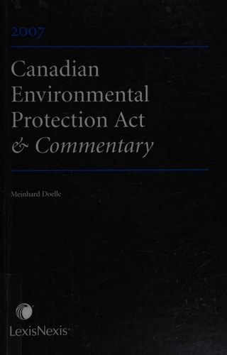 Canadian Environmental Protection ACT and Commentary