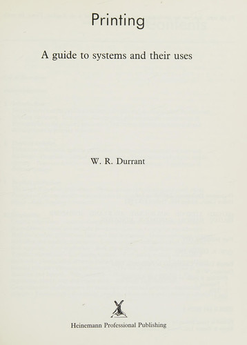 Printing A Guide to Systems and Their Uses
