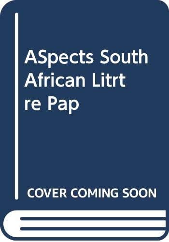 Aspects of South African Literature