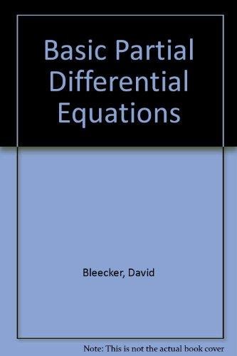 Basic Partial Differential Equations