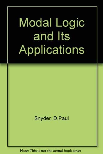 Modal Logic and Its Applications