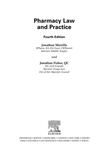 Pharmacy Law and Practice