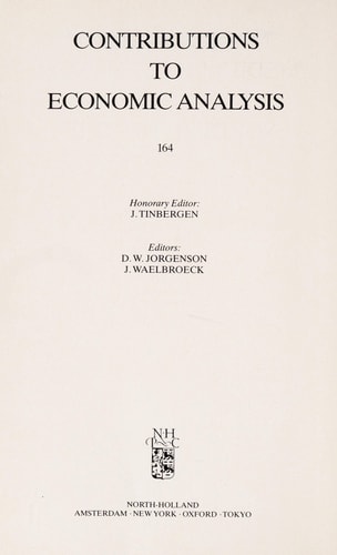 Macroeconomic Medium-Term Models in the Nordic Countries (Contributions to Economic Analysis)