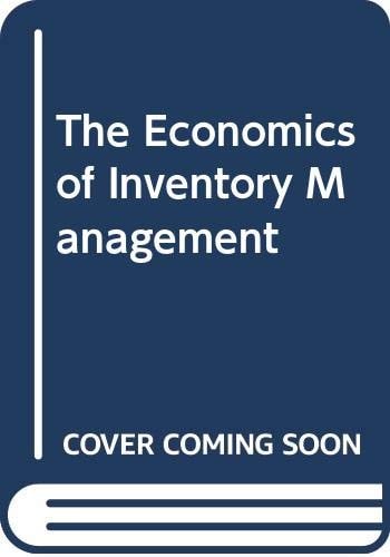 The economics of inventory management: A selection of papers presented at the Conference on the Economics of Inventory Management, Middletown, CT, ... in production and engineering economics)