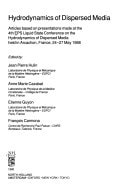 Hydrodynamics of Dispersed Media: Articles Based on 4th Eps Liquid State Conference on the Hydrodynamics of Dispersed Media, Arachon, France, May 19 (Random Materials and Processes)