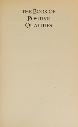 The Book of Positive Qualities