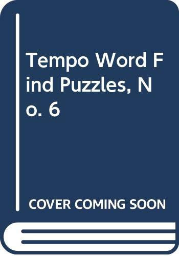 Tempo Word Find Puzzles, No. 6