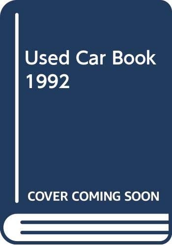 Used Car Book 1992