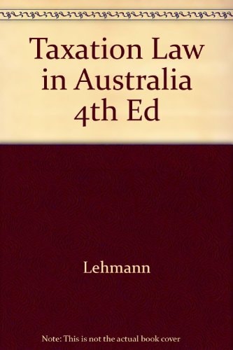 Taxation Law in Australia
