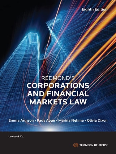 Redmond's Corporations and Financial Markets Law