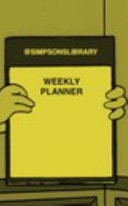 Weekly Planner @simpsonslibrary