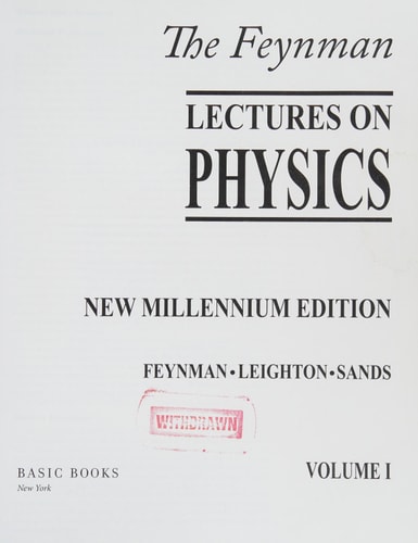 The Feynman Lectures on Physics, Boxed Set: The New Millennium Edition