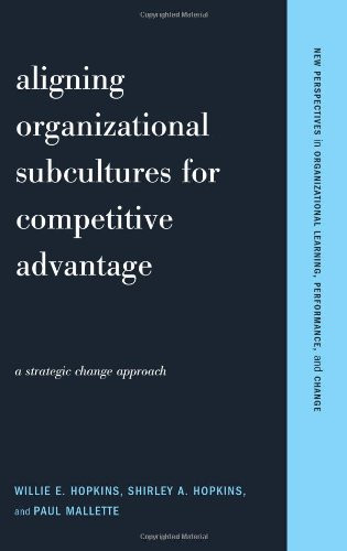 Aligning Organizational Subcultures For Competitive Advantage A Strategic Change Approach