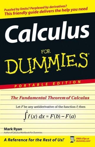 Calculus for Dummies, Portable Edition, Wal-mart Custom